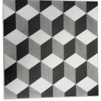Плочи за таван декоративни 3D Square черен