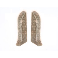 Лява и дясна тапа за PVC перваз Salag SG56/82 сив камък 2 броя