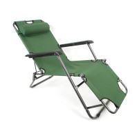 Фунционален плажен стол 153х60х79см зелен SC-3068