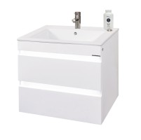 Мебел за баня конзолен с умивалник с плавно затваряне чекмеджетата Дона
