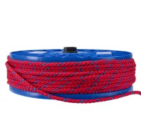 Въже PP плетено червено/синьо 6мм 8 жично влагозащитено