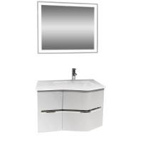 Комплект шкаф с умивалник и LED огледало Makena Севиля