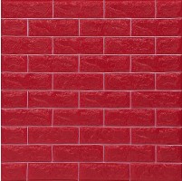 Топлоизолационно самозалепващо пано Cultural Wall 70x77x0.8 сm червено/бяло
