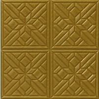 Топлоизолационно самозалепващо пано Square Wood Pattern 60x60x0.8 сm злато