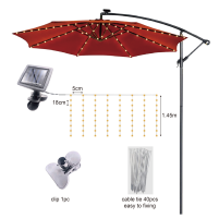 Соларна верига лампички за чадър 72бр. SSL-6181-1