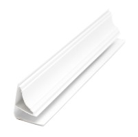 Профил PVC Декоративен бял 2.7м