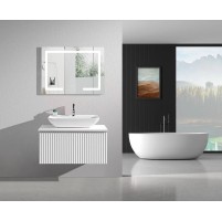 Мебел за баня Селесте комплект LED огледало 80/60см и долен шкаф с умивалник