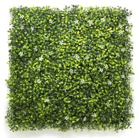 Пано 50х50см изкуствена зелена декорация Boxwood with Jasmine CCGA002