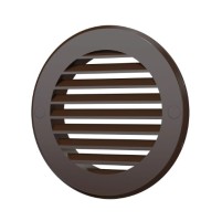 Декоративна решетка D130 с фланец ф100,ASA plastic,кафява 10RKN brown