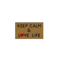 Изтривалка кокос, Keep Calm&Love Life My Garden TP 11118