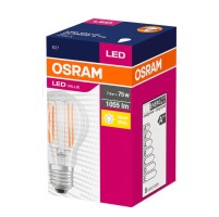 LED крушка OSRAM VALUE CL A FIL 75 8W, 1055lm, 2700K, E27