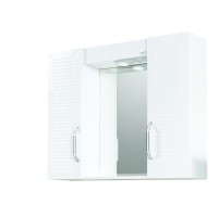 Мебел за баня с огледало LED осветление и плавно затваряне Кери
