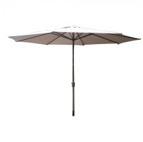 Градински алуминиев чадър с механизъм TLB005-350-6 таупе / 350см